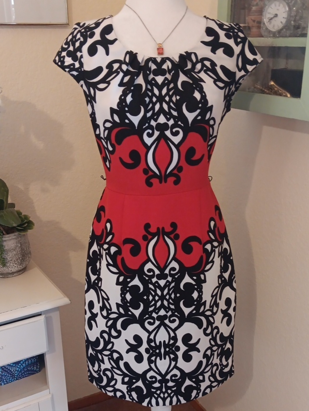 Shelby & Palmer Black and White Arabesque Dress. Dramatic. Bold.